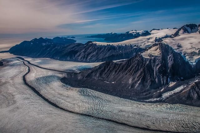 Bear glacier is the largest glacier in Kenai Fjords National Park